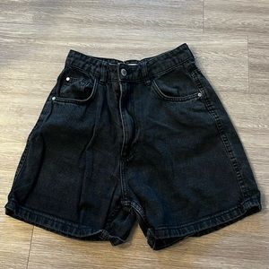 Zara Black Jean Shorts